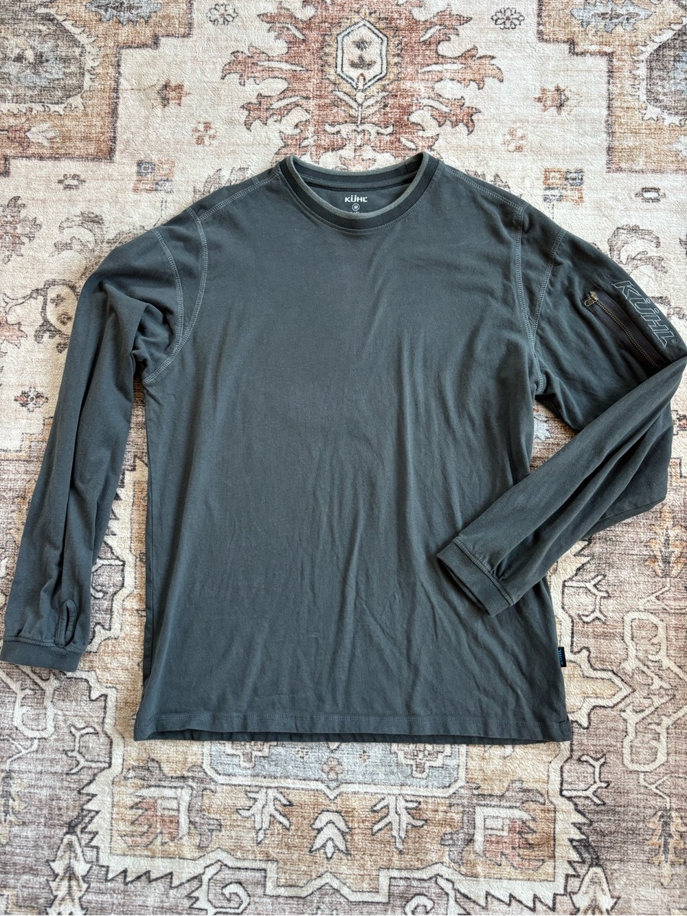 Men's Kuhl Long Sleeve Crew in Slate